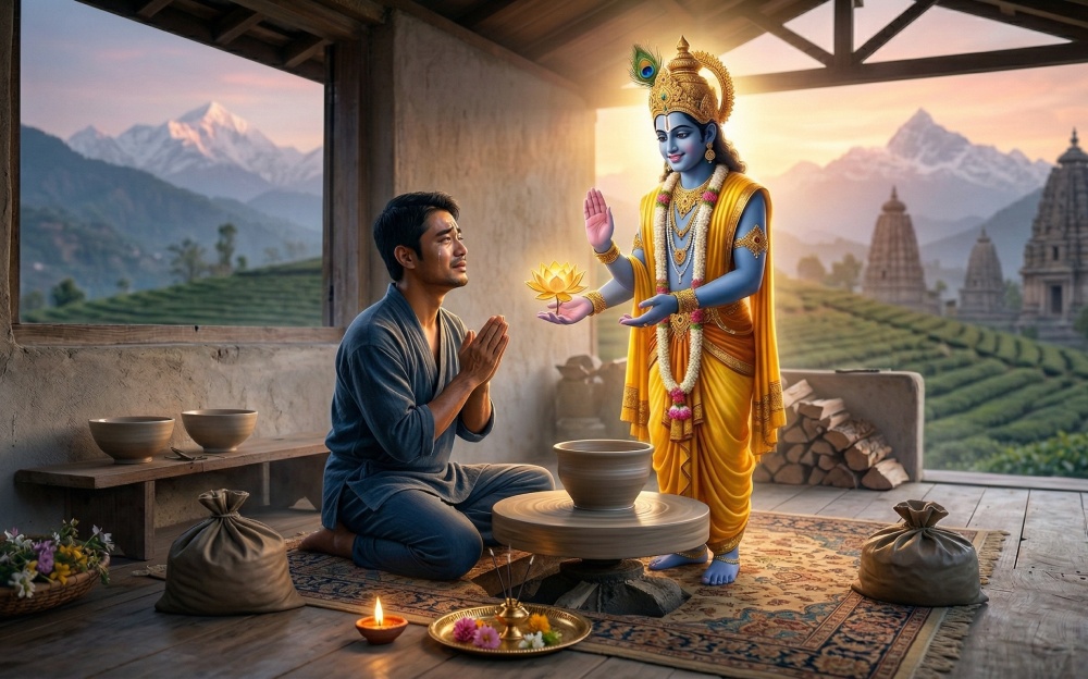A Person surrender to Krishna